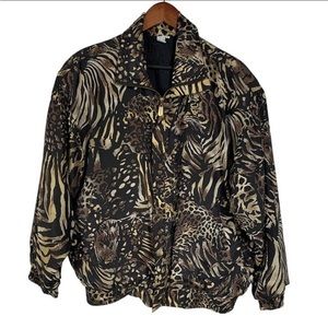Vintage leopard print  jacket